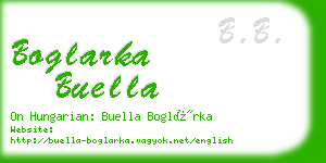 boglarka buella business card